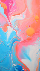 Artistic pink and blue watercolor paint abstract graphic poster background