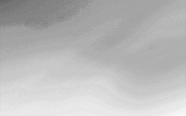 Grunge halftone gradient background. Faded grit noise texture. White and black sand wallpaper. Retro pixelated backdrop. Anime or manga style comic vector graphic design textured illustration