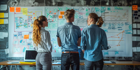 A team of people collaborating on a campaign