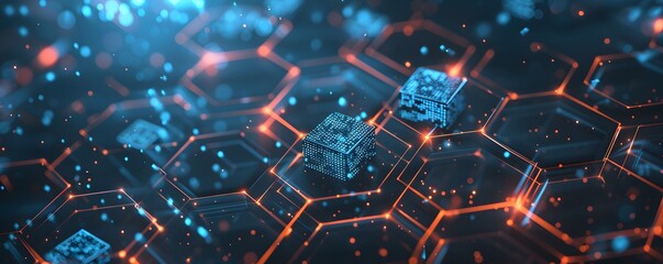 hexagon technology background