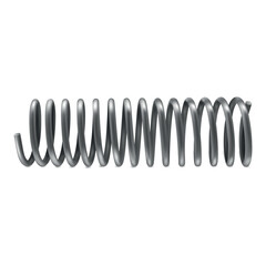 Metal spring on a plain background for industrial applications