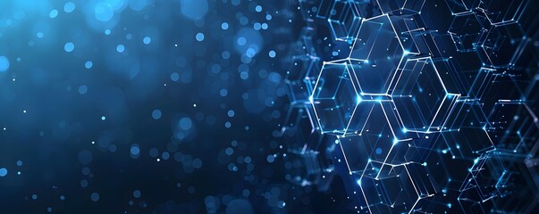 Obraz premium hexagon technology background