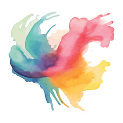 Watercolor splatter logo design