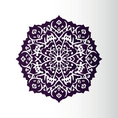 Ornamental mandala arabesque floral pattern islamic east style