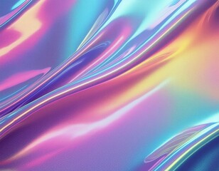 Naklejka premium Holographic Foil Texture Background: 90s Vaporwave Aesthetic