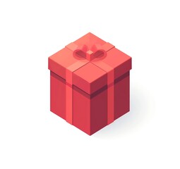 Obraz premium red gift box