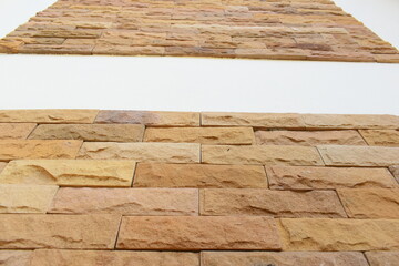 brown old brick wall background, exterior design for home