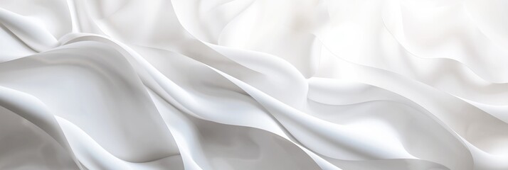 Obraz premium Close-up of white fabric with subtle gray pattern. Diagonal orientation adds depth to scene. Gray background contrasts with fabric, highlights details.