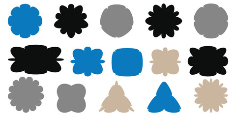 Y2k shapes. Retro futuristic abstract dither bitmap graphic elements. Y2k Wireframe elements, gothic y2k sharp spikes with bones, universal shapes for creating poster. Y2k element Vector set.