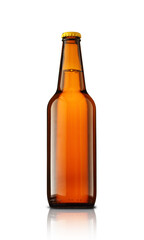 glass bottle with beer