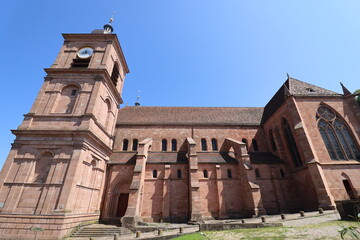 La cathédrale de Saint Dié des Vosges, cathédrale romane, ville de Saint Dié des Vosges, département des Vosges, France