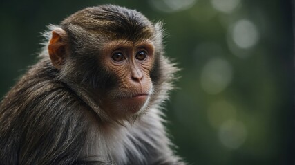 A monkey skillfully peeling a banana, enjoying the sweet taste of its favorite fruit