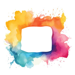 Watercolor splatter logo design