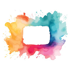Watercolor splatter logo design