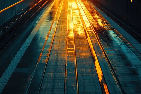 Perspective view of track.