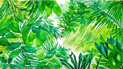 green leaves background