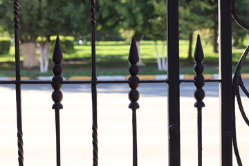 wrought iron fence