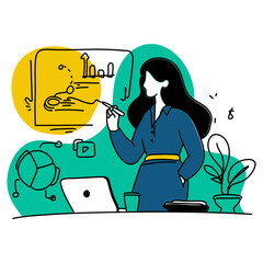 Revolutionize your Employee Assistance communications with our innovative flat illustrations that are sure to make an impact.