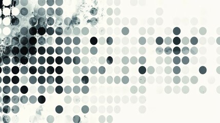 A minimalist dot pattern in shades of gray