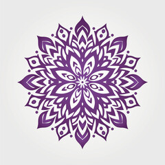 Ornamental mandala arabesque floral pattern islamic east style