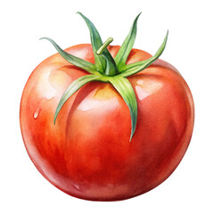 Tomato Watercolor Style