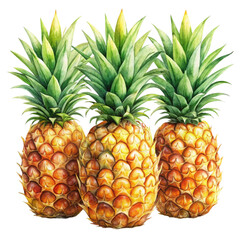 Obraz premium Pineapple watercolor Style