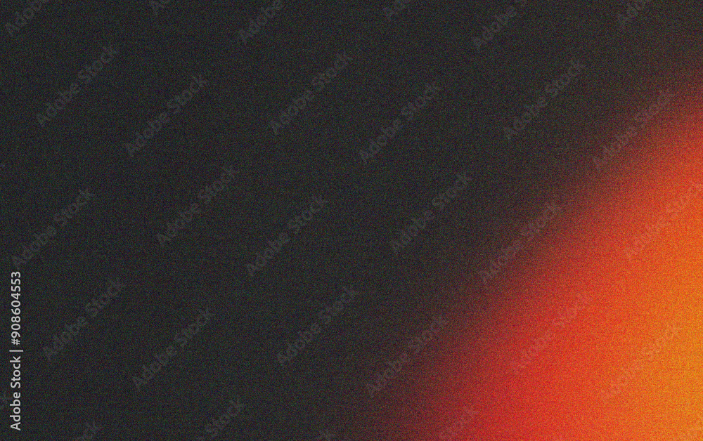 Sticker orange and black gradient background design with grainy noise texture effect, web banner design, pro