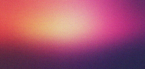 Fototapeta premium purple and yellow gradient background design with grainy noise texture effect, web banner design, product design and social media, Banner poster header design.
