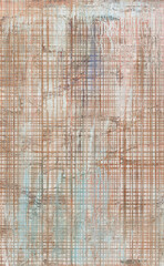 Geometry modern repeat pattern with textures washed and aged.
