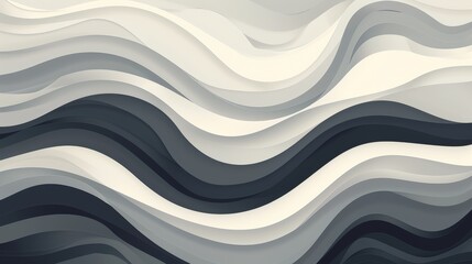 A minimalist wave pattern in shades of gray