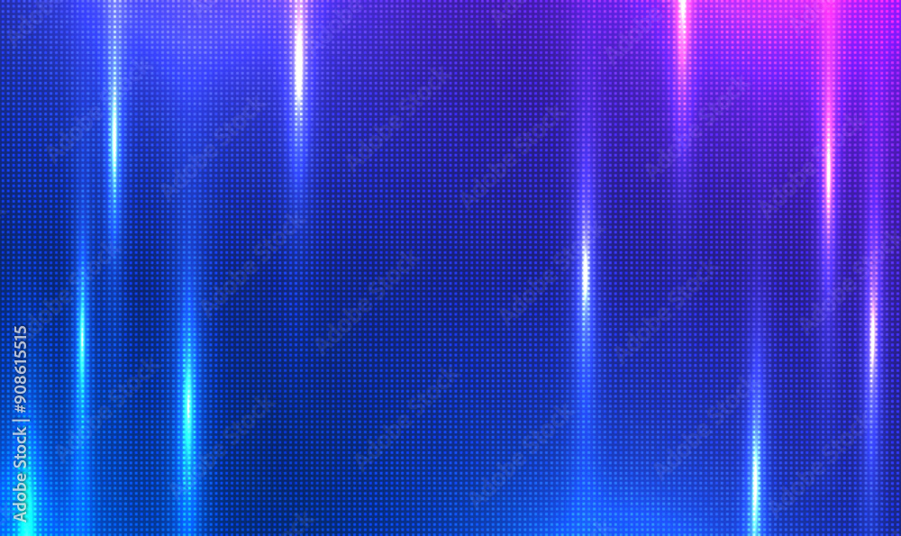 Wall mural led screen light background with pixel pattern, wall monitor with glow pixel diode dots texture patt