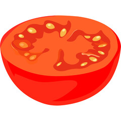 Cherry tomato illustration.