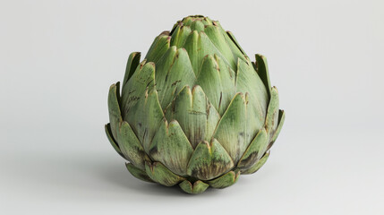 Fototapeta premium A whole artichoke isolated on white