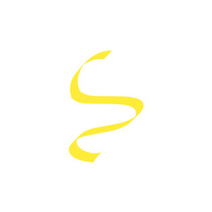 yellow ribbon line strokes