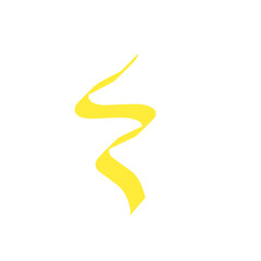 yellow ribbon line strokes