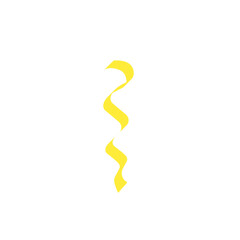yellow ribbon line strokes