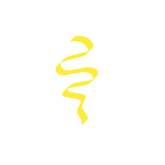yellow ribbon line strokes