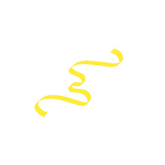 yellow ribbon line strokes