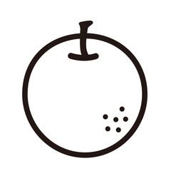 シンプルでかわいい梨のアイコン
