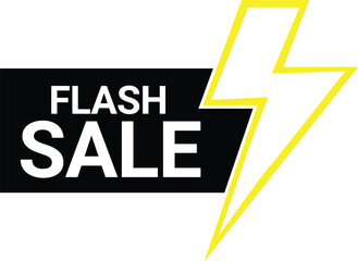 Flash Sale E-commerce Marketing Discount Offer Tags Design Vector Illustration