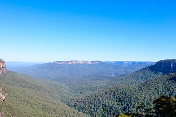 Three sisters rock, Blue mountains national park, Sydney, New South Wales, Australia 