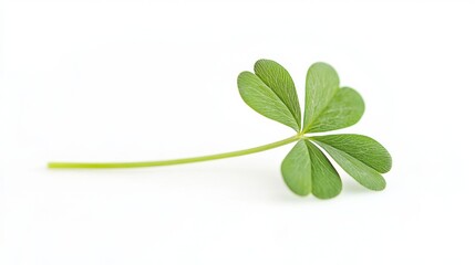 A shamrock on a white background