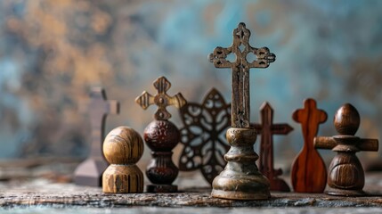 Fototapeta premium symbols of faith and spirituality. Describe a religious or spiritual symbol that holds iconic status in your faith tradition or community.