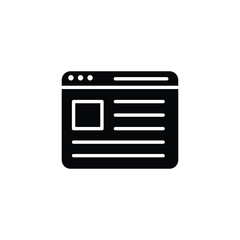 landing page solid icon vector design good for web or mobile app