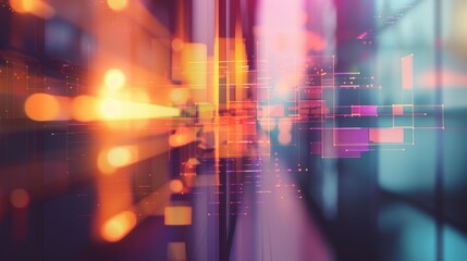 Fototapeta premium Abstract Digital Network Background