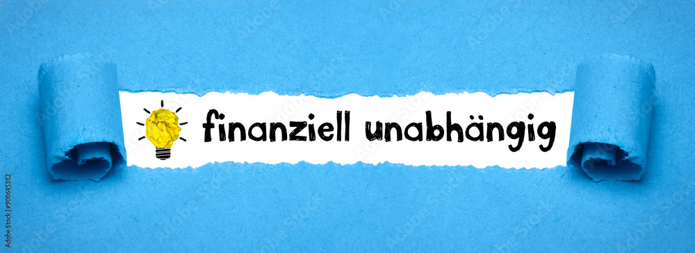 Sticker finanziell unabhängig