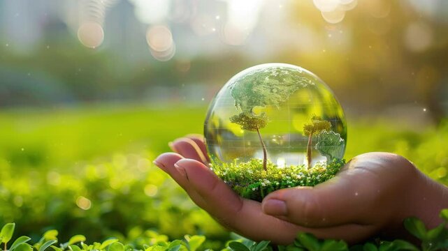 A corporate report highlighting ESG (Environmental, Social, Governance) metrics within the green energy sector, showcasing sustainable business practices in the renewable energy industry 