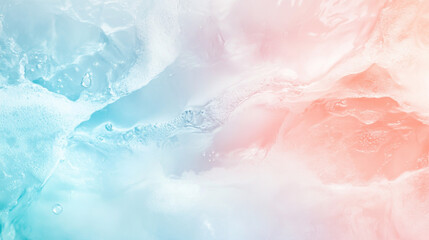 Fototapeta premium Ethereal watercolor hand imprint dances on pastel sky backdrop