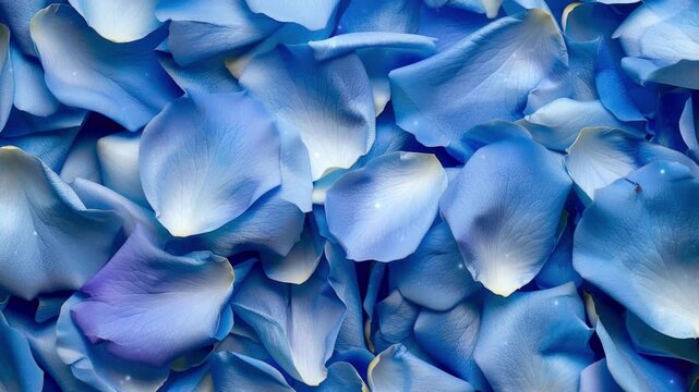 Blue rose petals background. Rose petal pattern. Background for women day, valentine day, mother day, and many more.