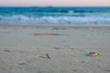Sunrise, morning light at the main beach, North stradbroke island, QLD, Australia